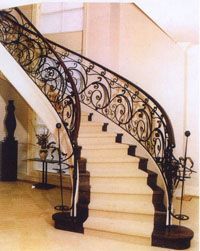 石家莊鐵藝樓梯產品圖片與相冊展示 - 正定縣藝特鐵藝金屬制品銷售中心